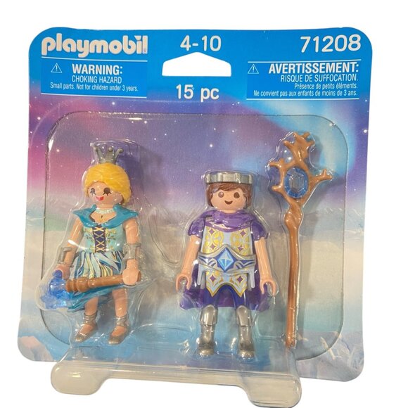 Playmobil Bundle Of 3 Figures Sets: Princess Couple 71208 Beach Duo 70274 Firefi - Picture 2 of 9